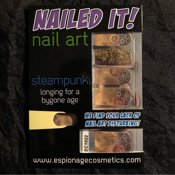 Set of 4 Geek Nail Wrap Art: Tim Burton, Doctor Who, Steampunk new - Picture 13 of 16